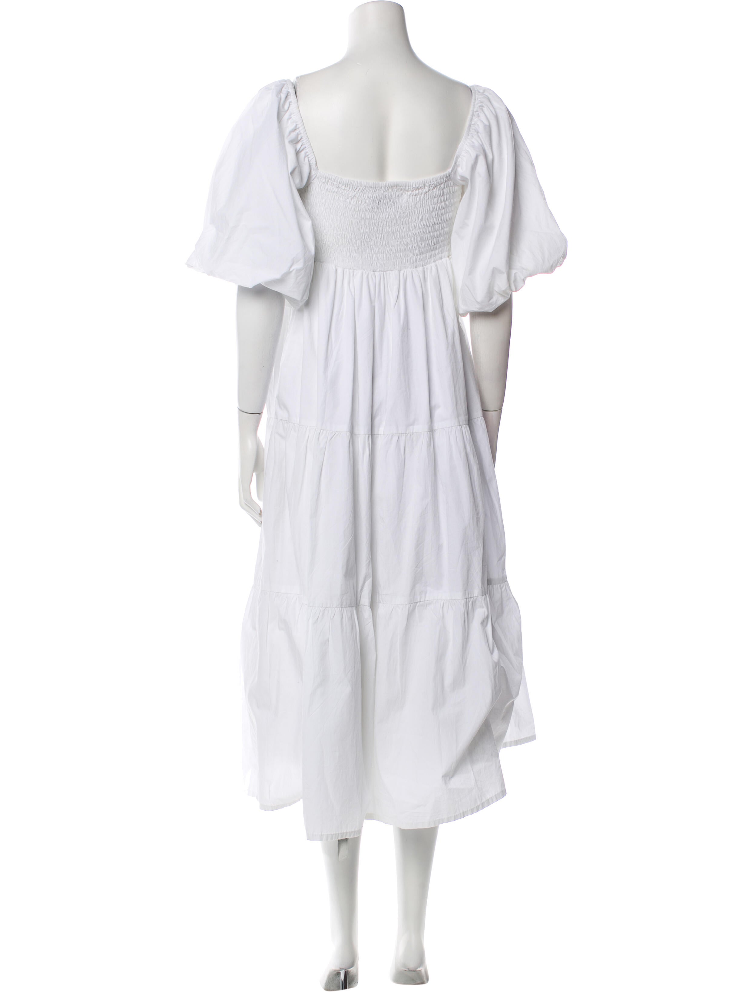 Faithfull The Brand Square Neckline Long Dress